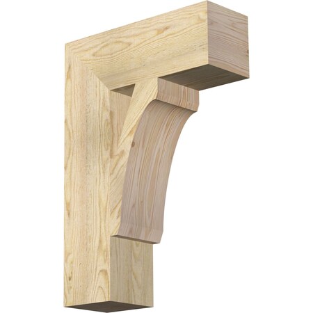 Ekena Millwork Legacy Block Rough Sawn Bracket, Douglas Fir, 6"W x 18"D x 26"H BKT06X18X26LEC05RDF